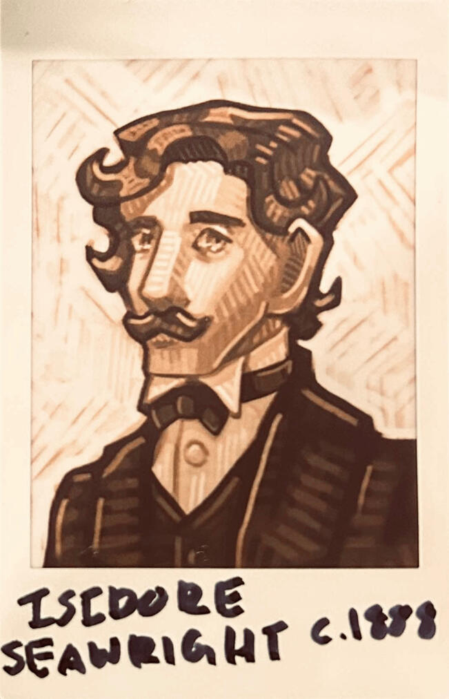 Isidore Seawright: Managing director of the Seawright Line. Circa 1888.