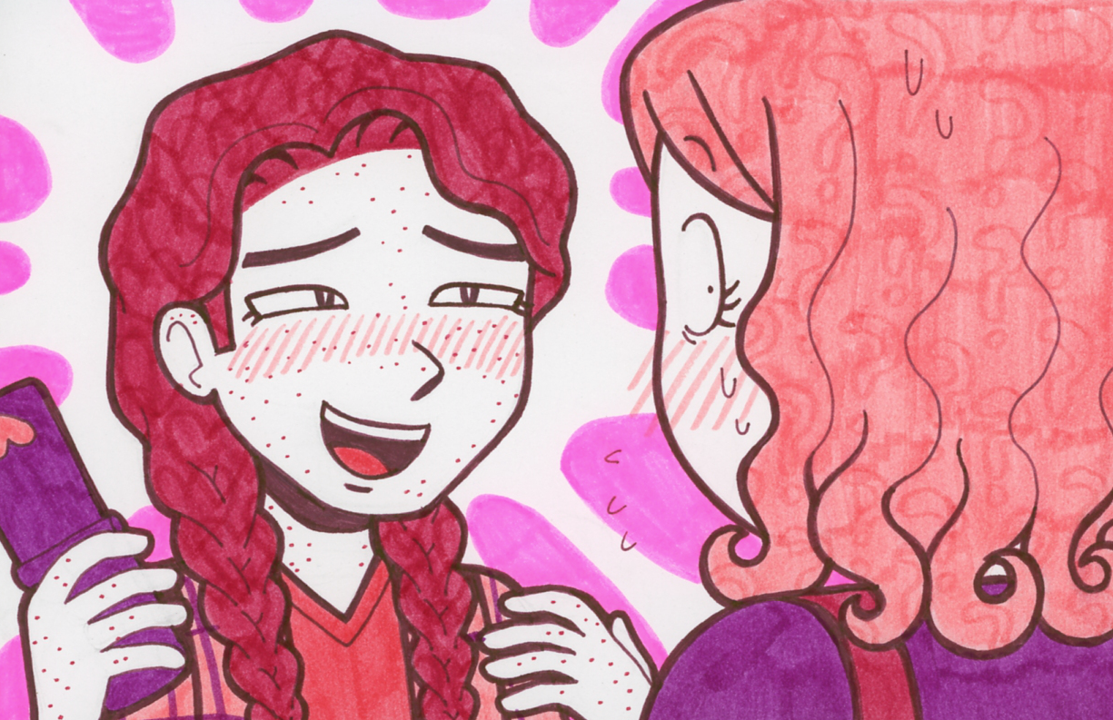 Rowan, looking at Kiva with a delighted expression.