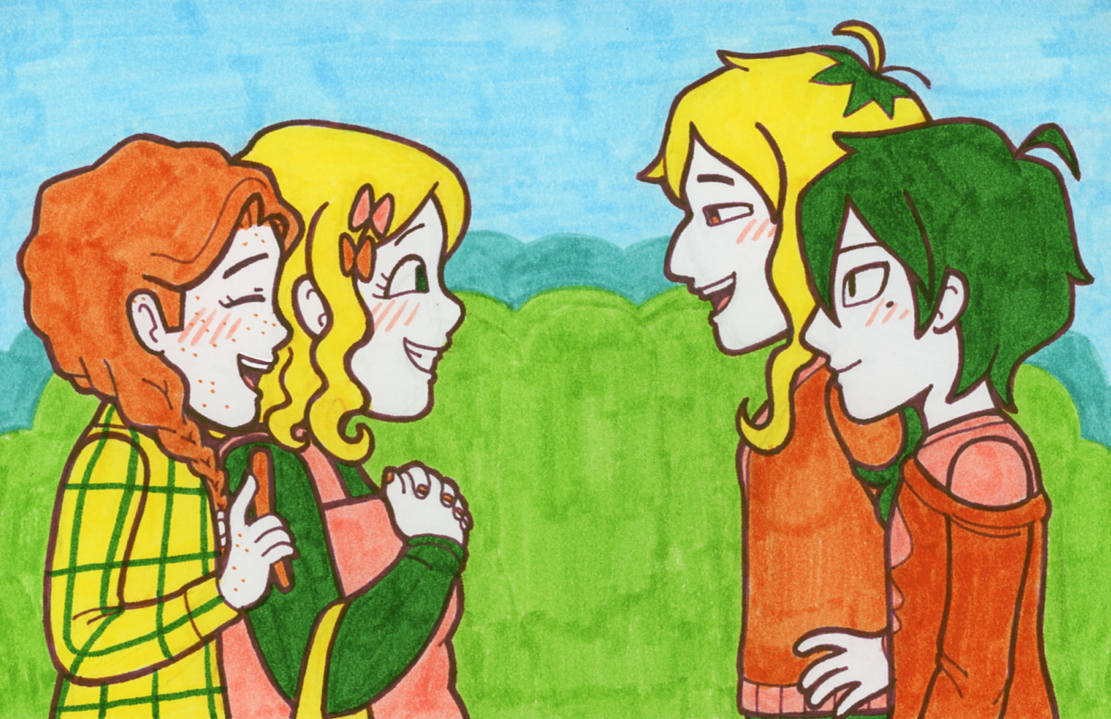 Kiva and Rowan entering Adair's house, to meet with them and Ximun.