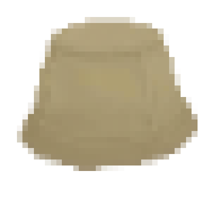 A pixelated bucket hat