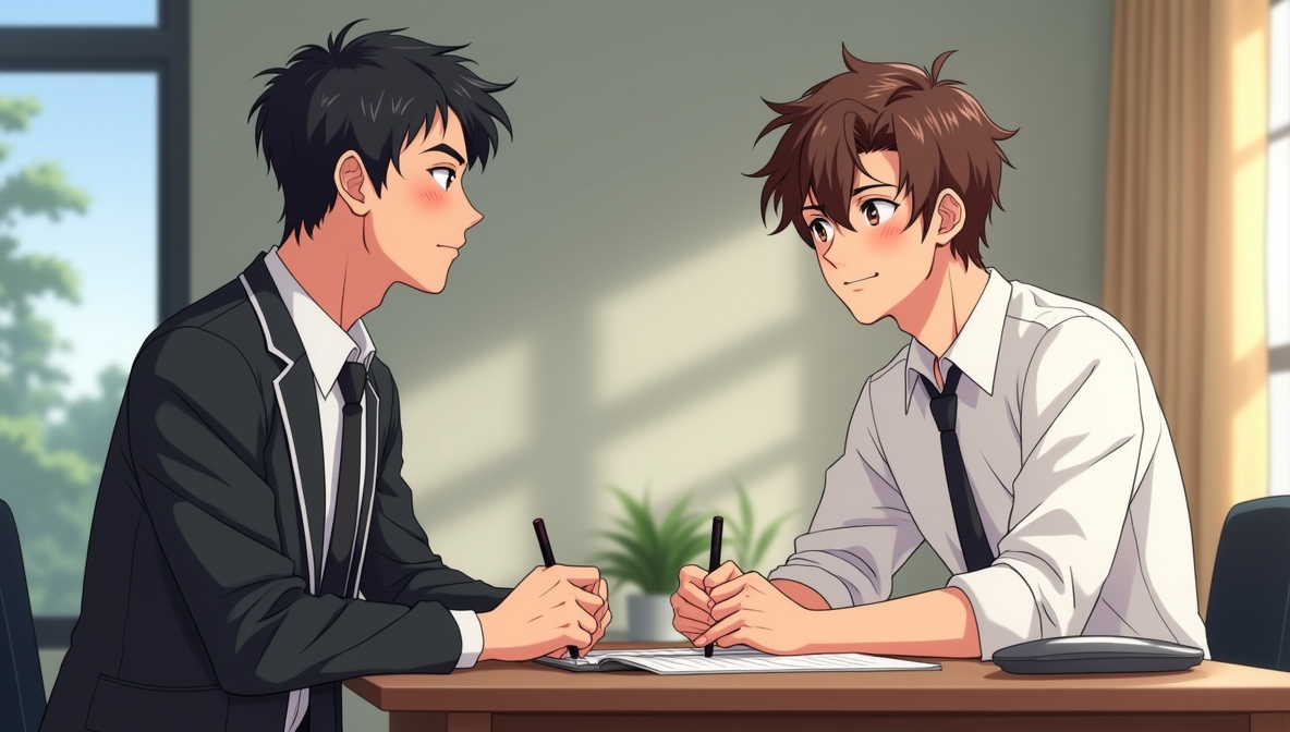 Sun-jin travaille avec son boss