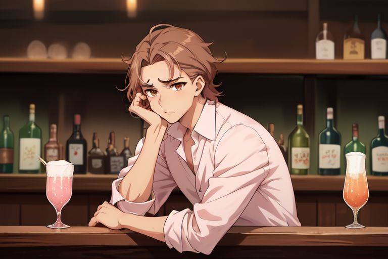 Sunjin effrayé dans un bar