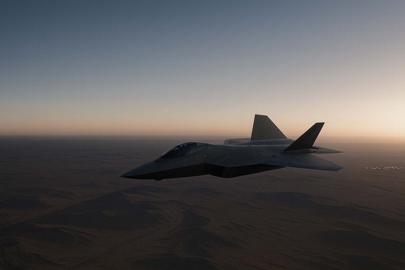 Now 2025 — desert at dusk