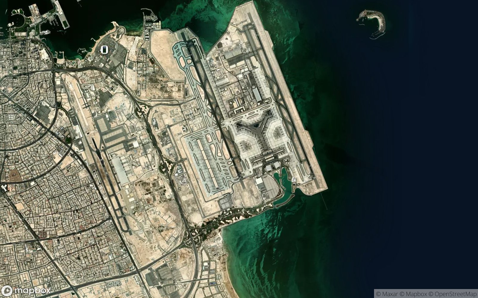Doha satellite view
