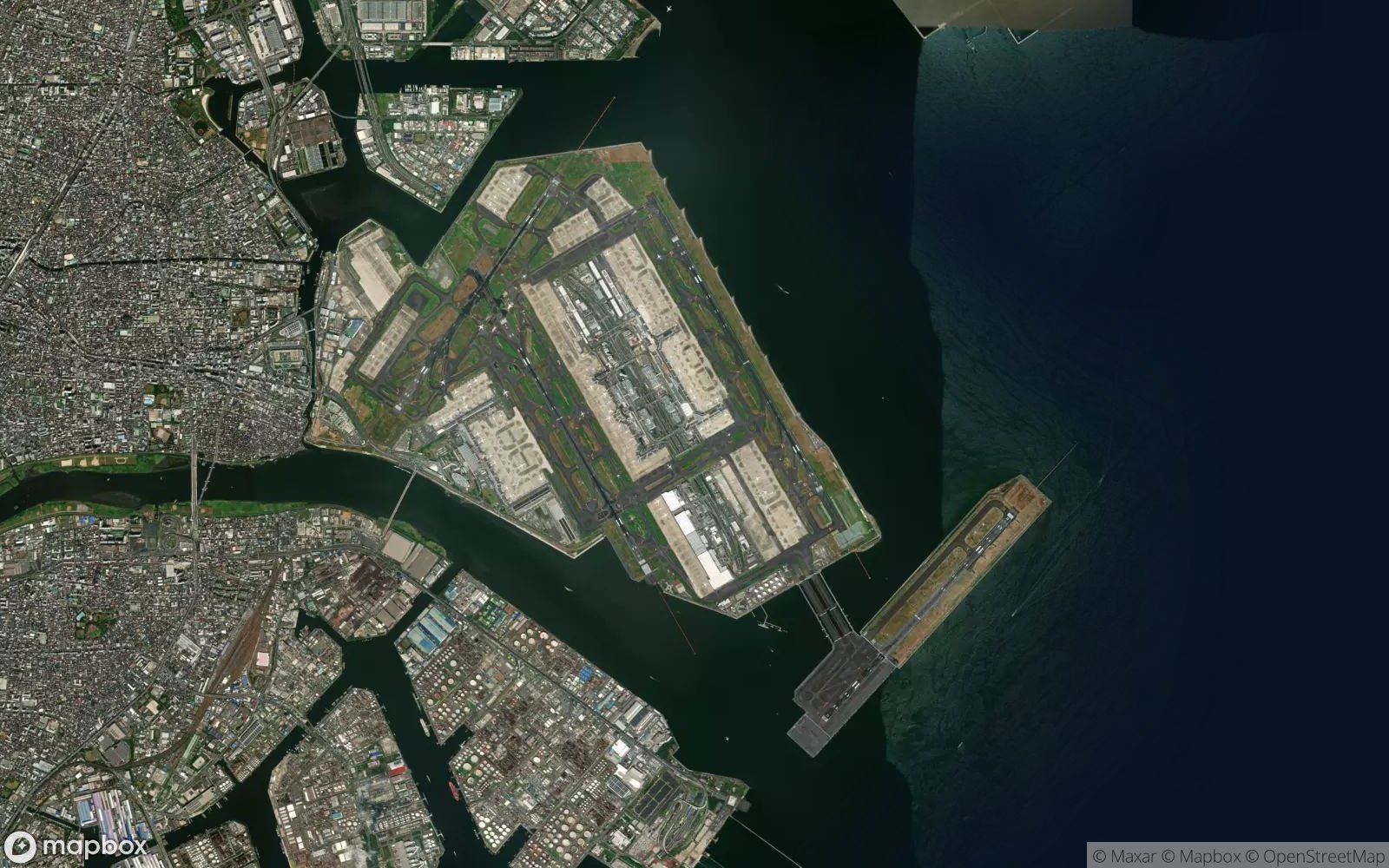 Tokyo Haneda satellite view