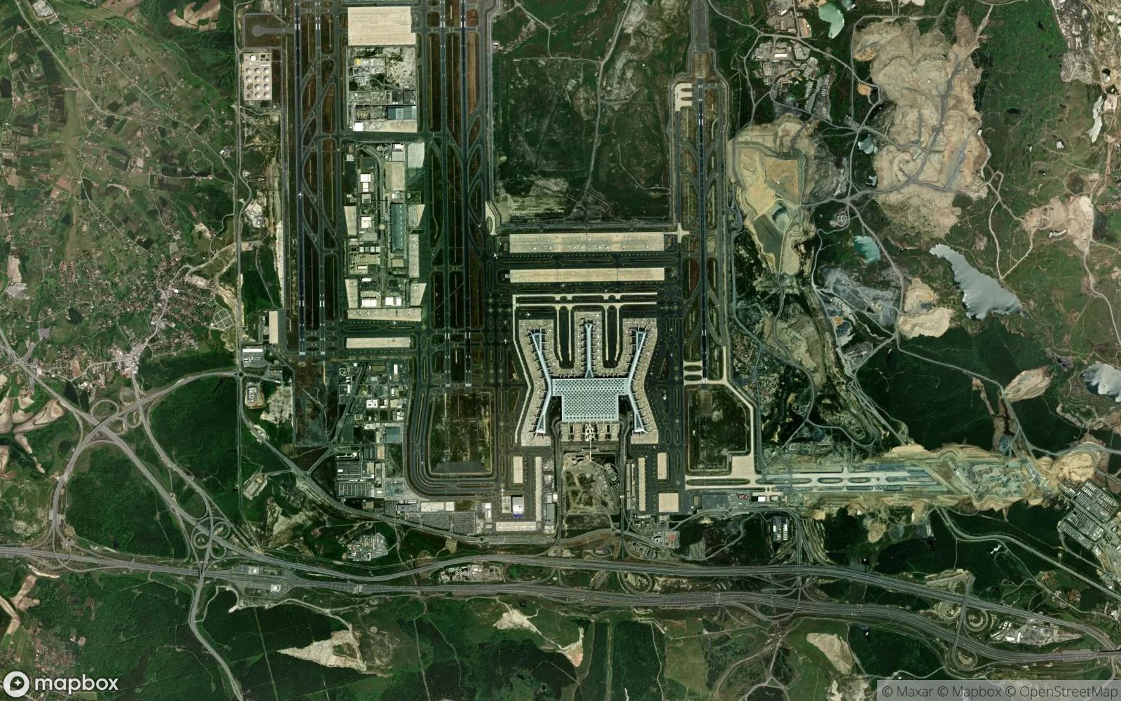 Istanbul satellite view