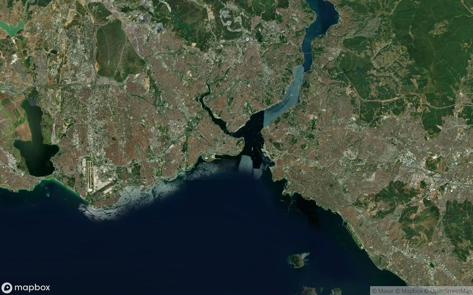 Istanbul satellite view