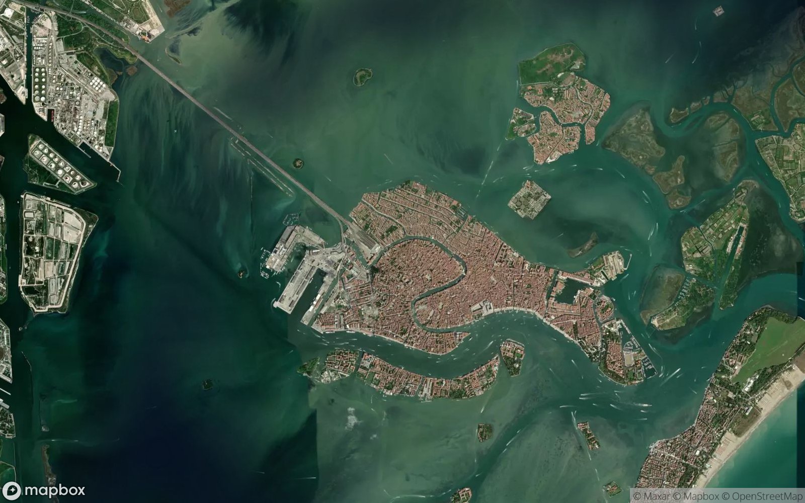 Venice satellite view