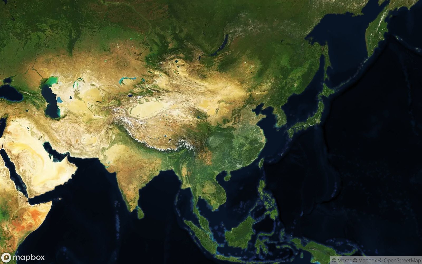 China satellite view