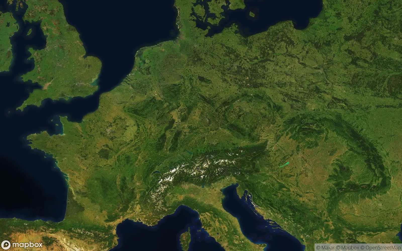 Germany satellite view