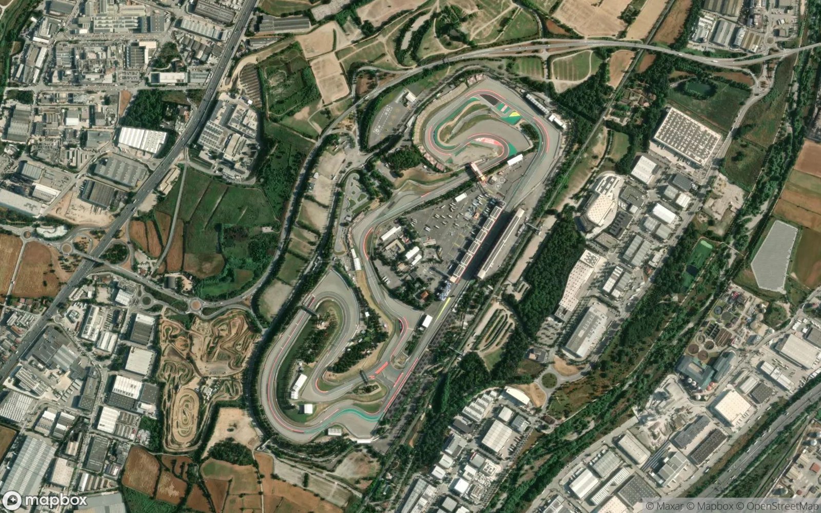 Circuit de Catalunya satellite view