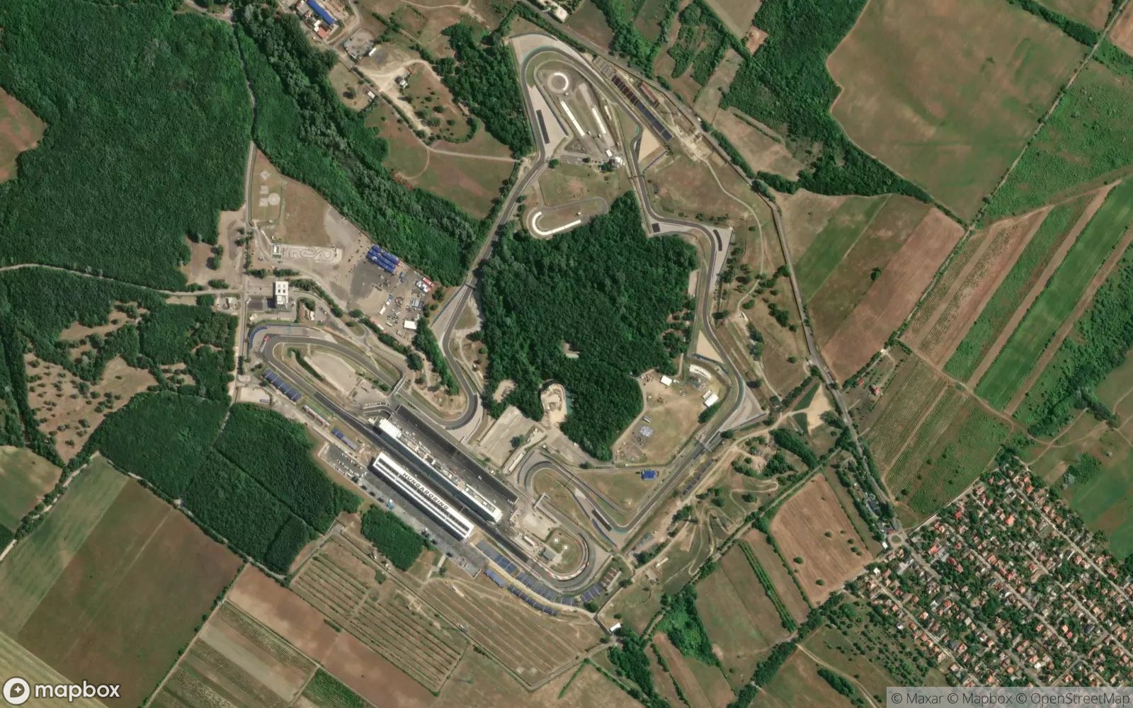 Hungaroring satellite view