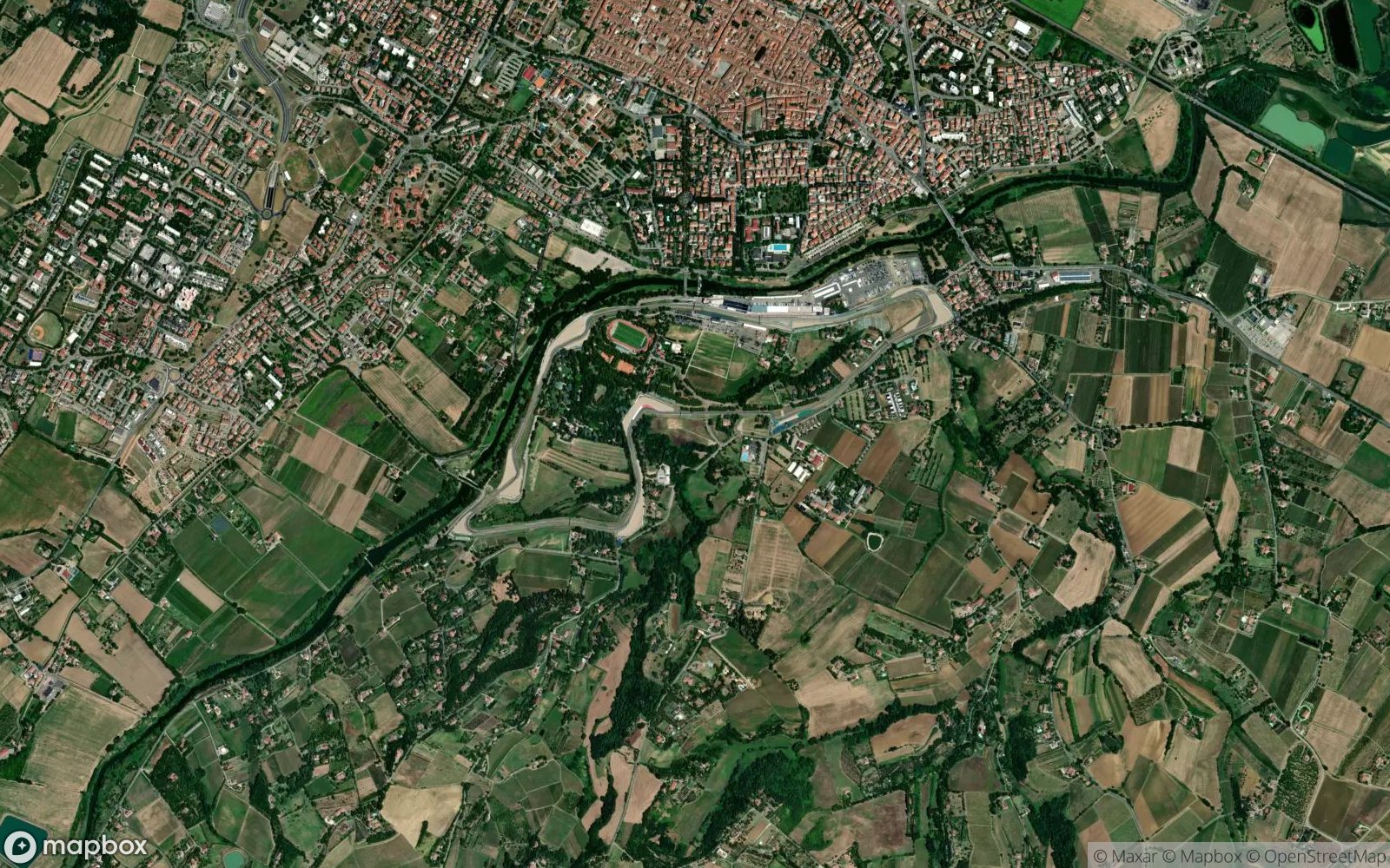 Imola satellite view