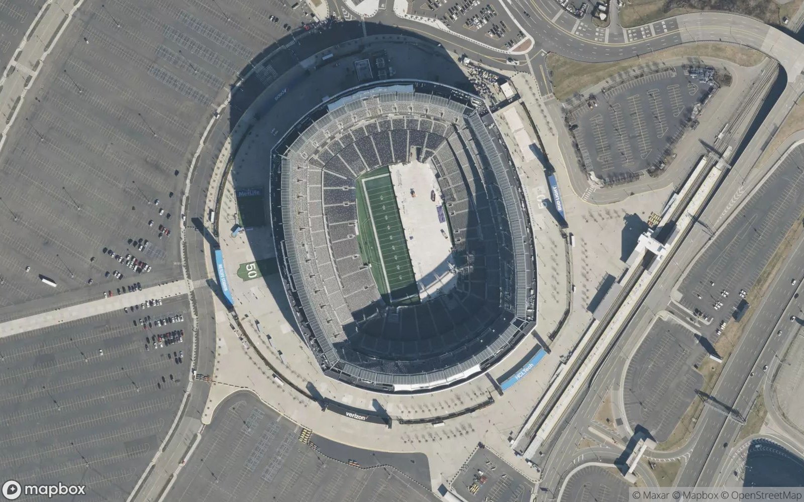 MetLife Stadium satellite view