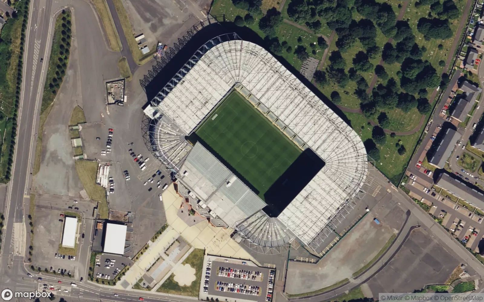 Celtic Park satellite view
