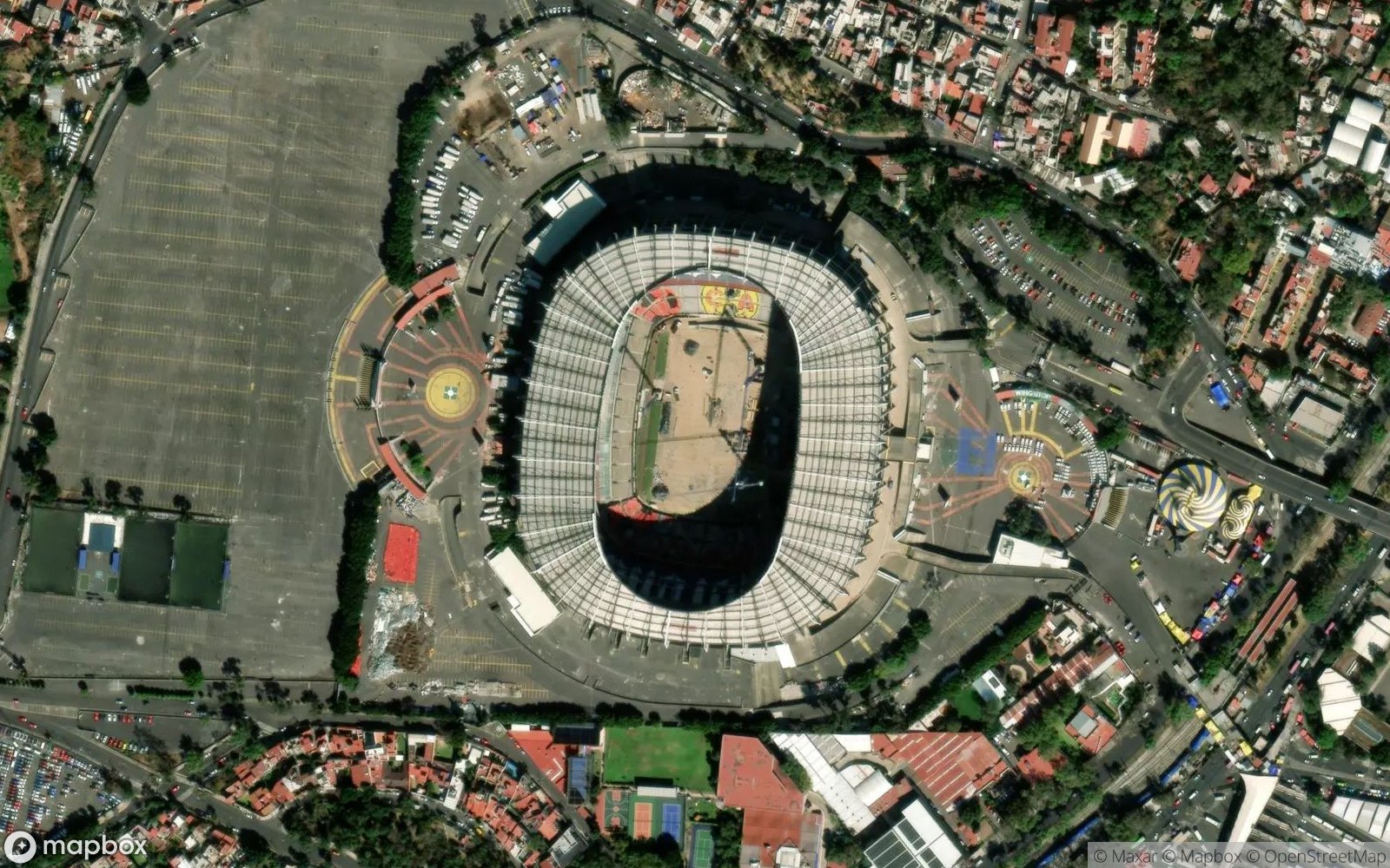 Estadio Azteca satellite view