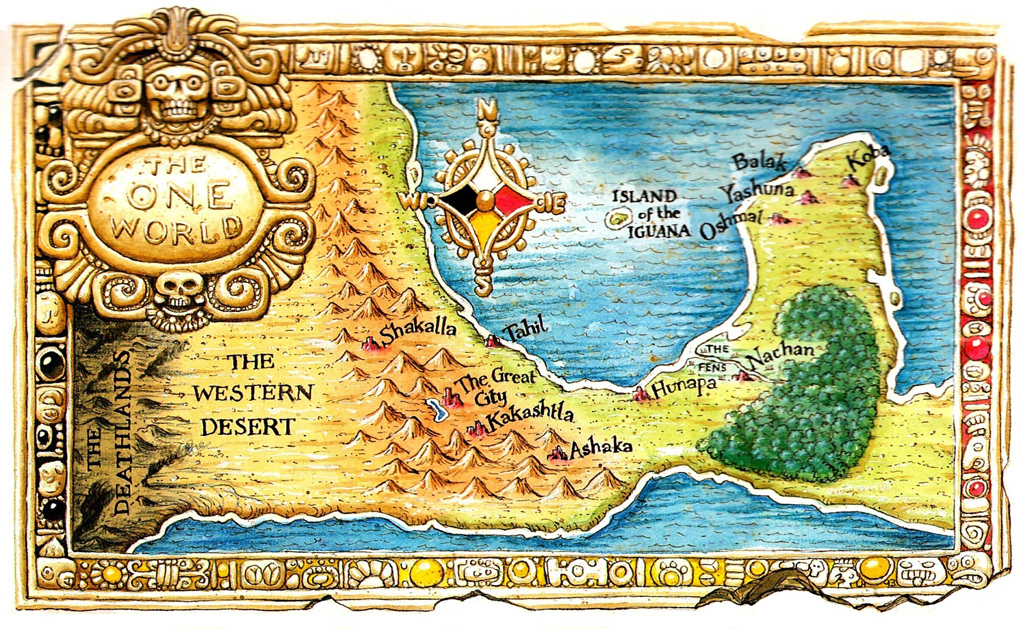 Map of the Mayan lands