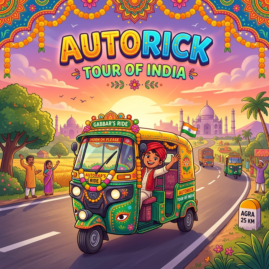AutoRick Tour of India Splash Banner