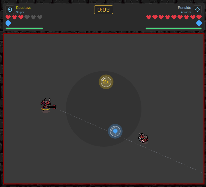 Bolha de power-up na arena