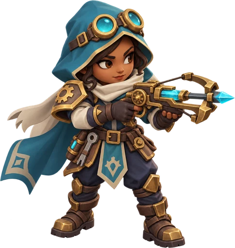 Lan, the crossbow-wielding Dawn Commander