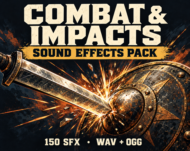 Combat and Impacts sound effects pack cover