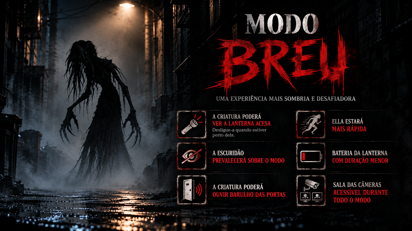 Modo Breu: uma experiência mais sombria e desafiadora
