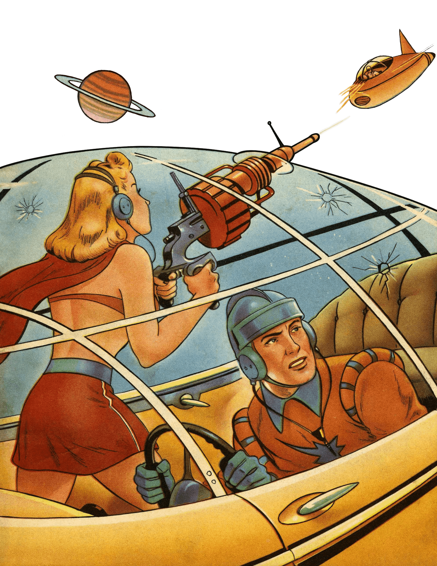 Startling Comics #51. Arte de Alex Schomburg. https://digitalcomicmuseum.com/index.php?dlid=27123