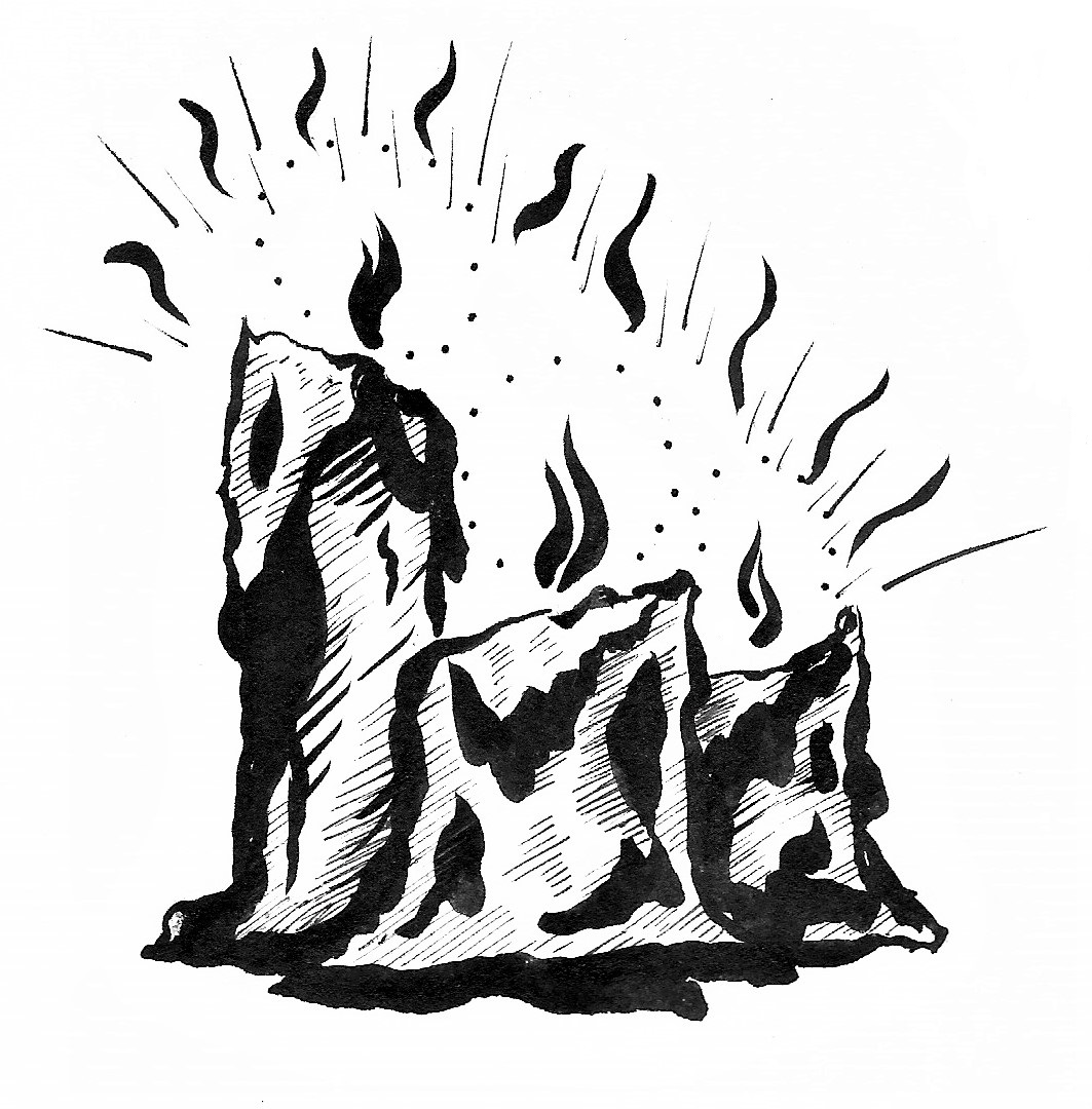 3 burning candles