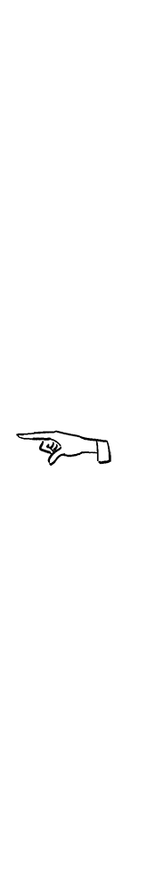 hand pointing screen left
