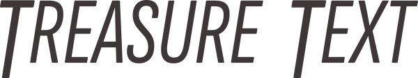 treasure text logo