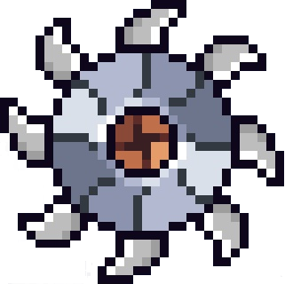 pixel art game obstacle/trap with spikes