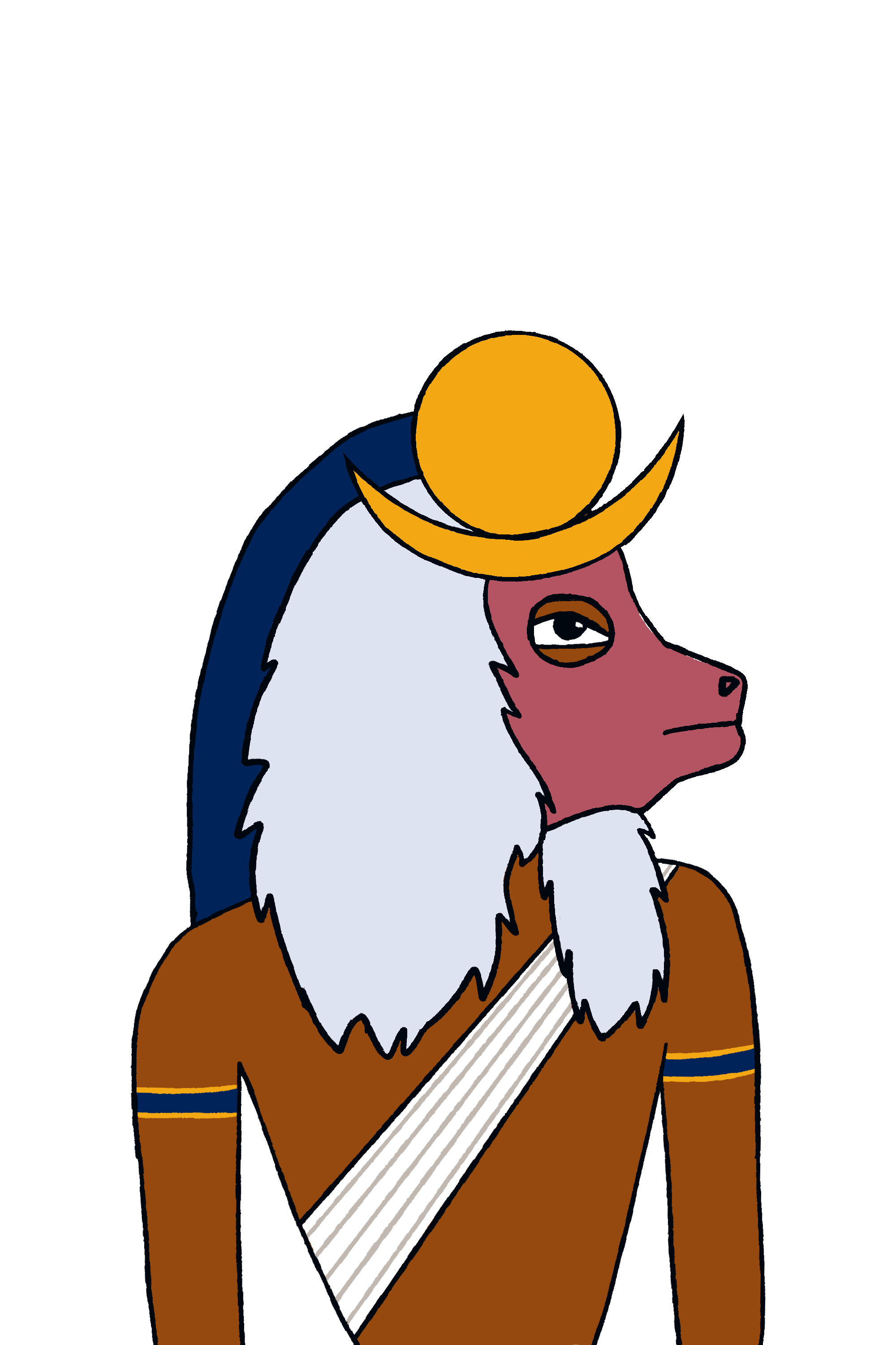 Thoth, in costume